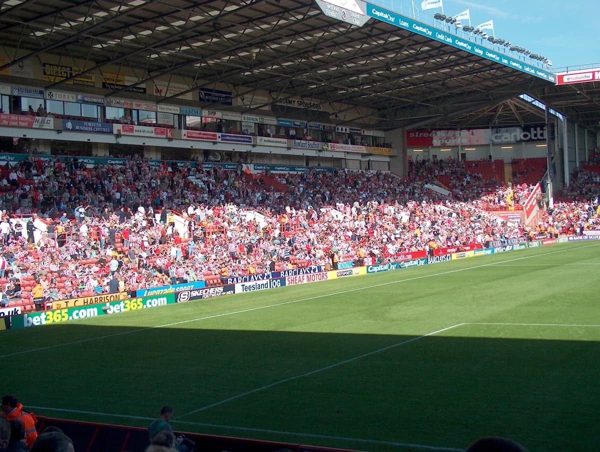 The north stand in Bramall Lane Stadium - geograph.org.uk - 1733251