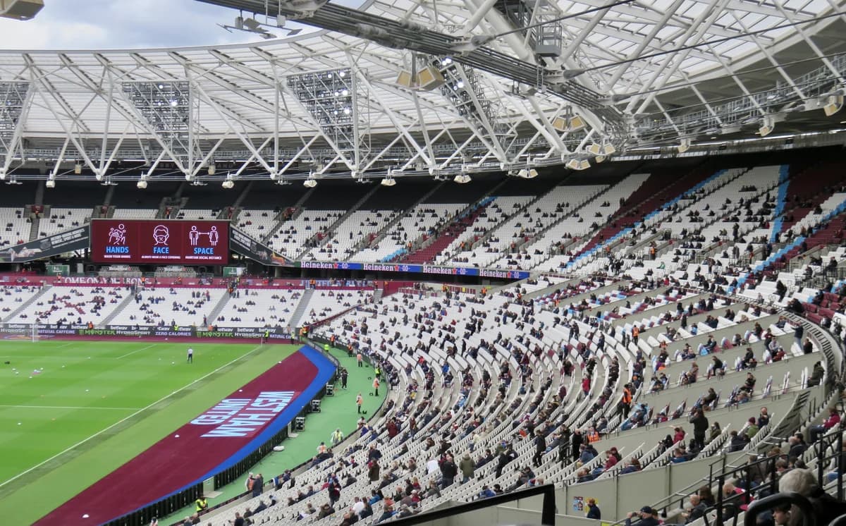 London Stadium Hands Face Space